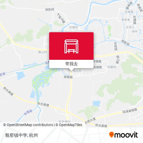 瓶窑镇中学地图