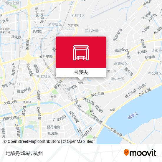 地铁彭埠站地图