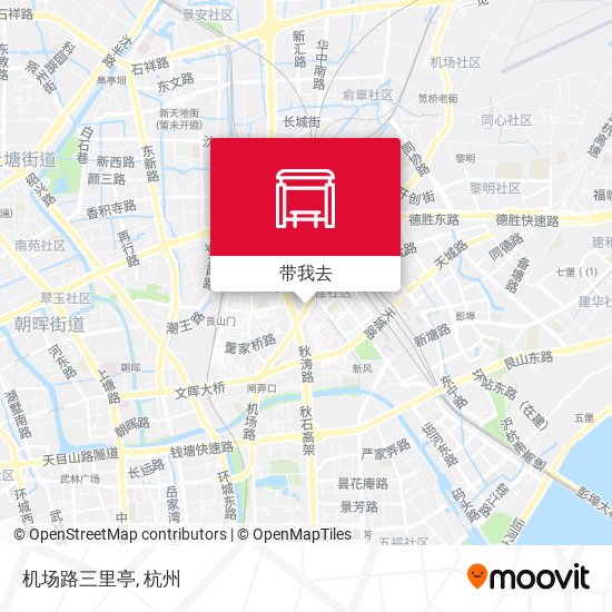 机场路三里亭地图