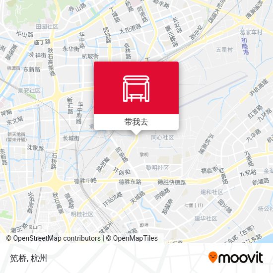 笕桥地图
