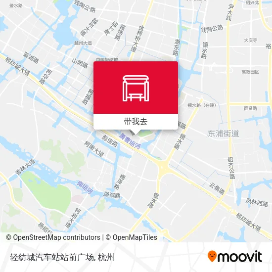 轻纺城汽车站站前广场地图