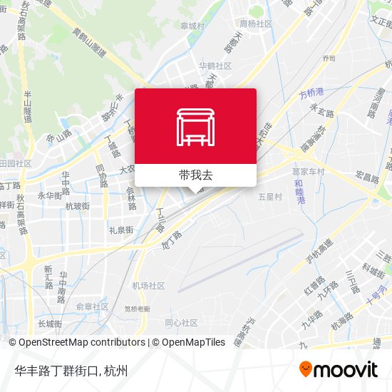 华丰路丁群街口地图