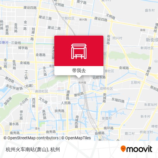 杭州火车南站(萧山)地图