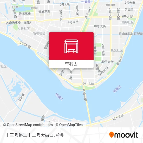 十三号路二十二号大街口地图