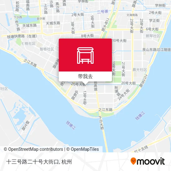 十三号路二十号大街口地图