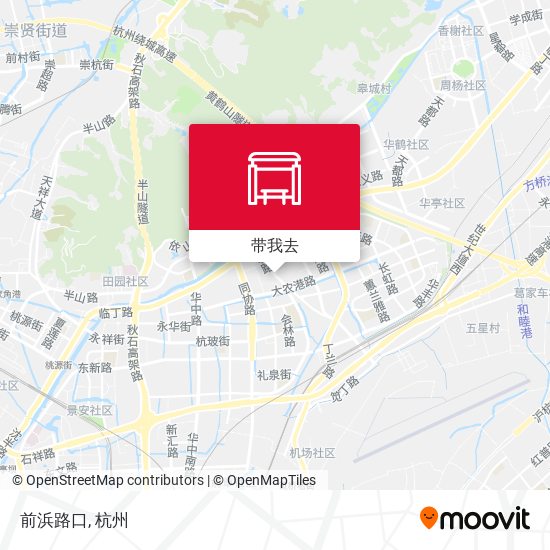 前浜路口地图