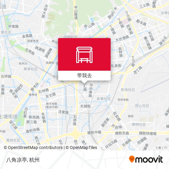 八角凉亭地图