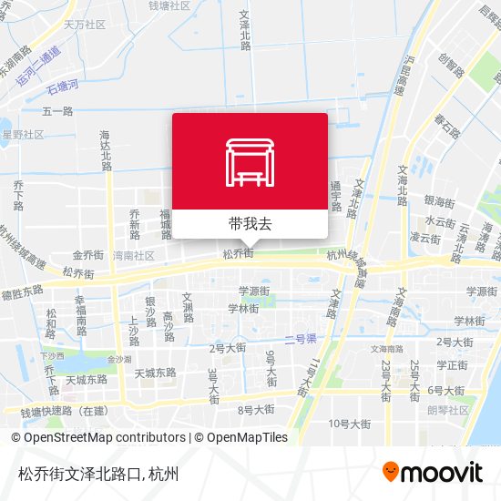 松乔街文泽北路口地图
