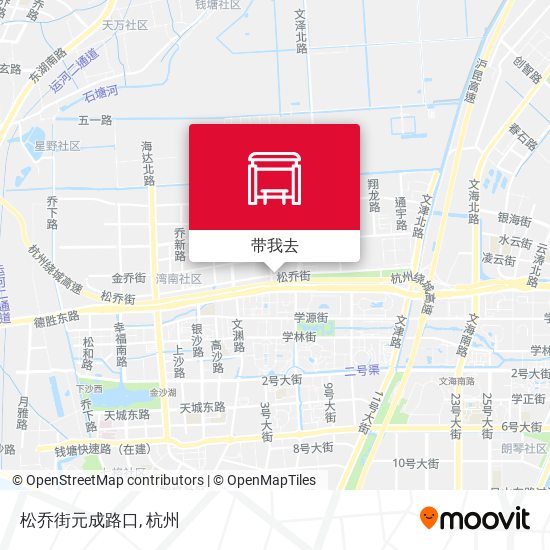 松乔街元成路口地图