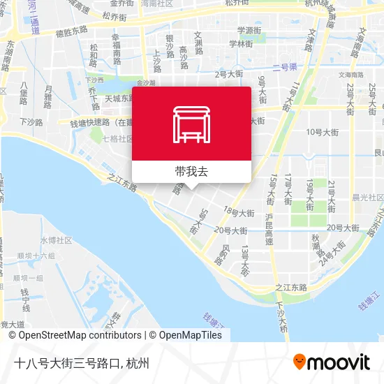 十八号大街三号路口地图