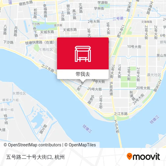 五号路二十号大街口地图