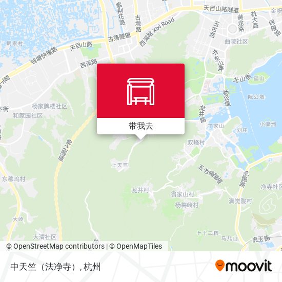 中天竺（法净寺）地图