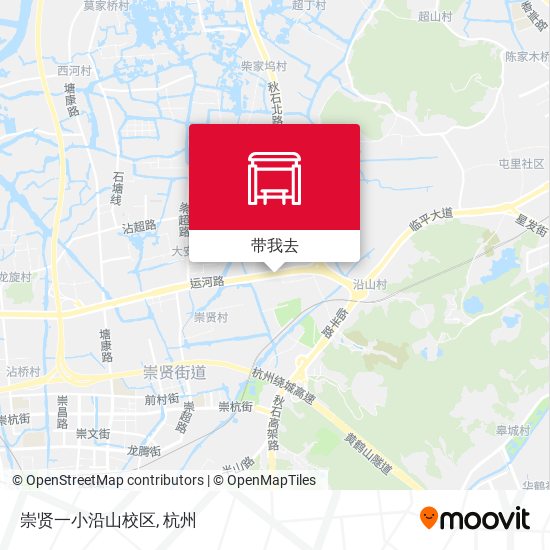崇贤一小沿山校区地图