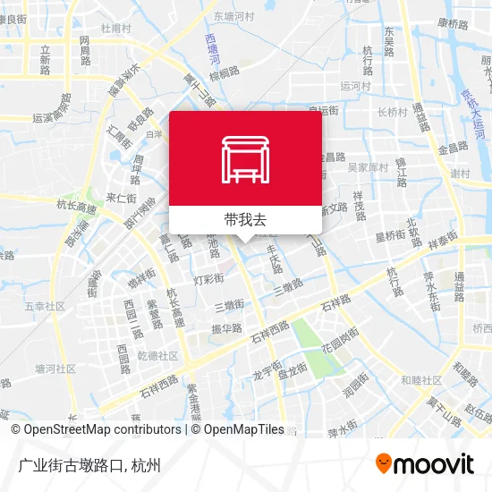 广业街古墩路口地图