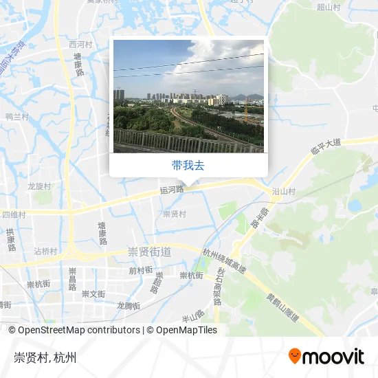 崇贤村地图