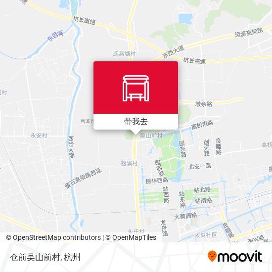 仓前吴山前村地图