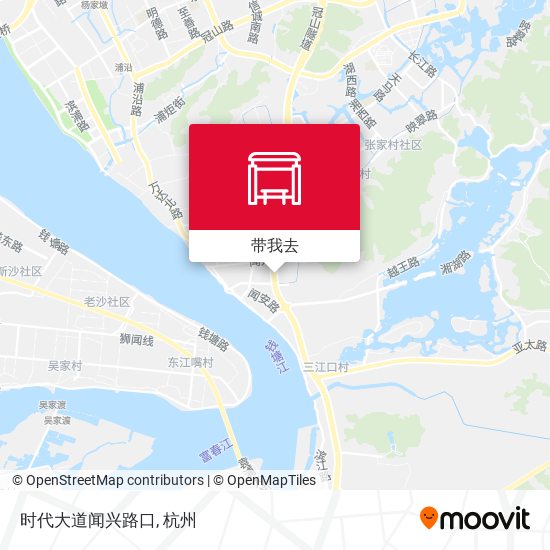 时代大道闻兴路口地图