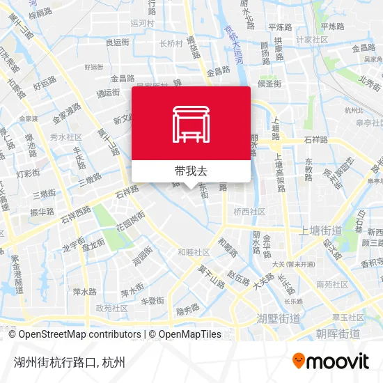 湖州街杭行路口地图