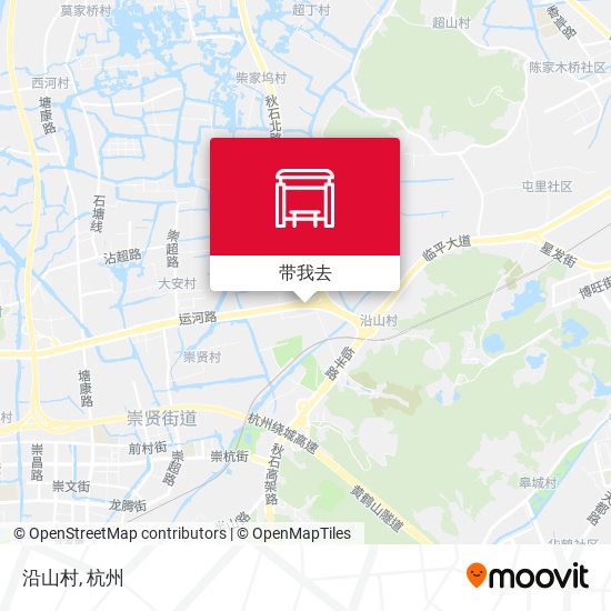 沿山村地图