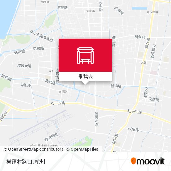 横蓬村路口地图