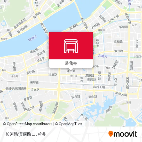 长河路滨康路口地图