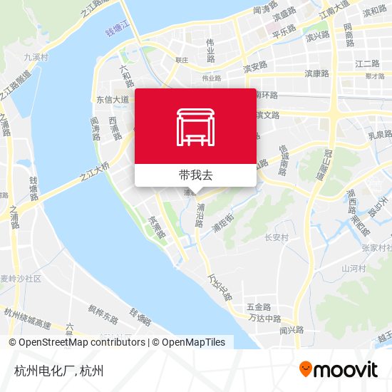 杭州电化厂地图