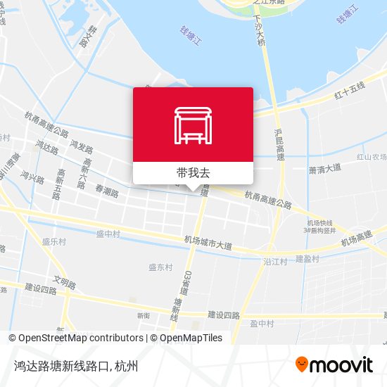 鸿达路塘新线路口地图