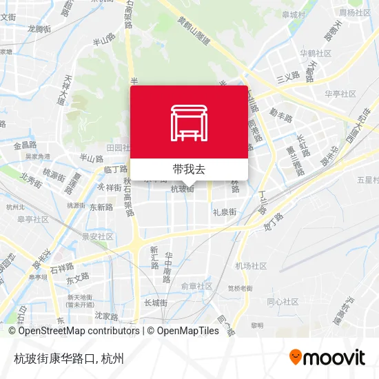 杭玻街康华路口地图