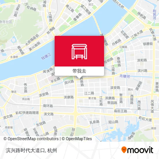 滨兴路时代大道口地图