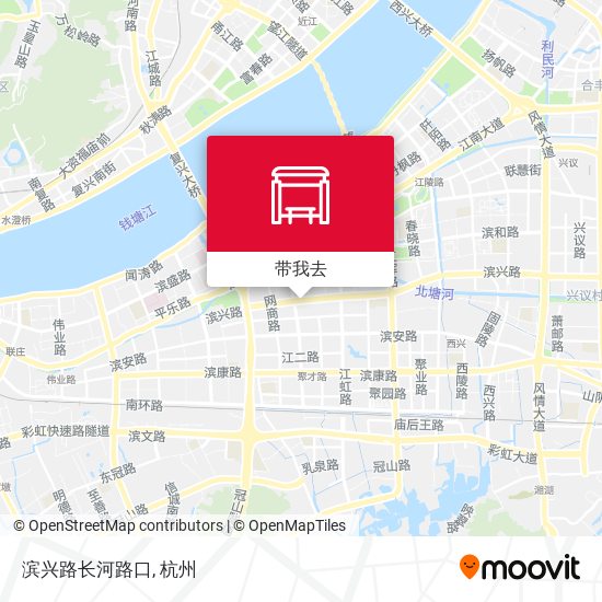 滨兴路长河路口地图