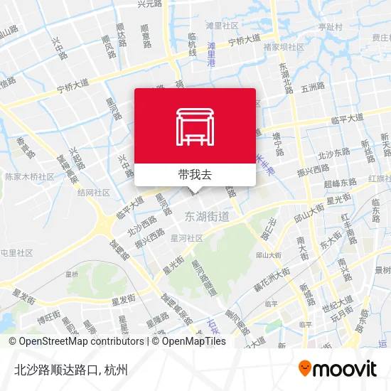 北沙路顺达路口地图