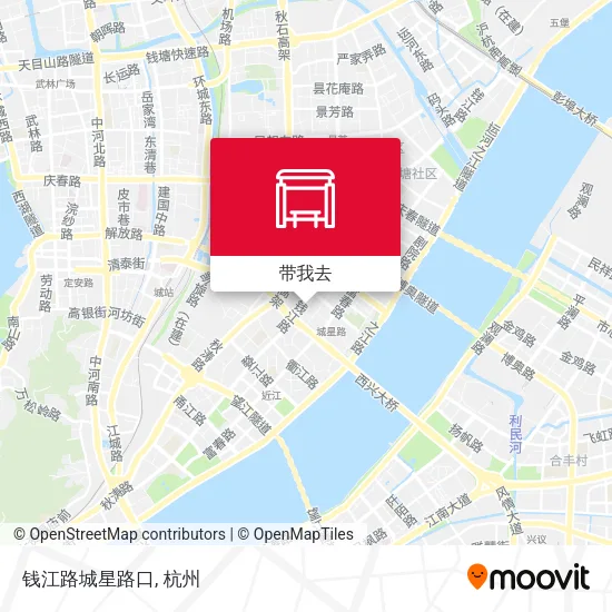 钱江路城星路口地图