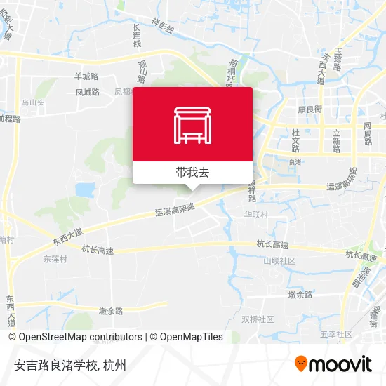 安吉路良渚学校地图