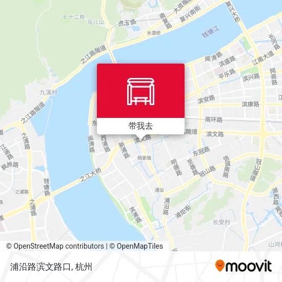 浦沿路滨文路口地图