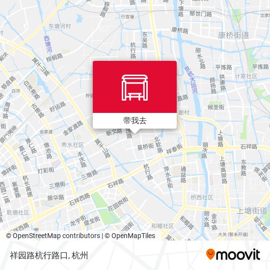 祥园路杭行路口地图