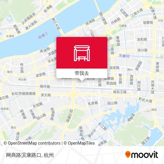 网商路滨康路口地图