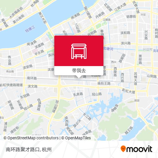 南环路聚才路口地图