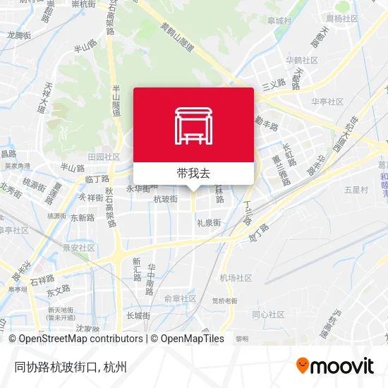 同协路杭玻街口地图