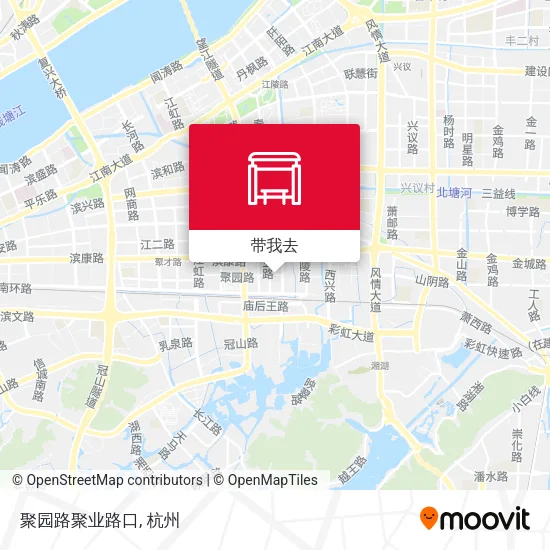 聚园路聚业路口地图