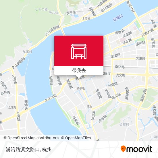 浦沿路滨文路口地图
