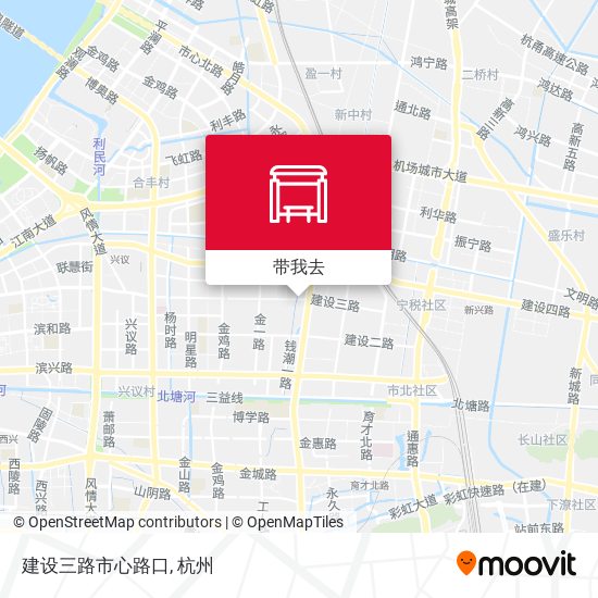 建设三路市心路口地图