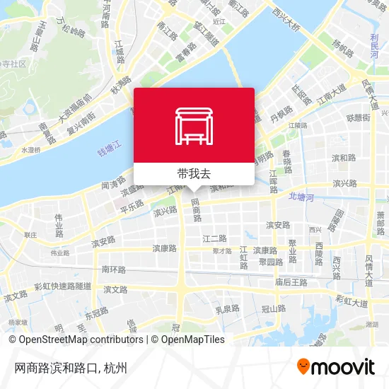 网商路滨和路口地图