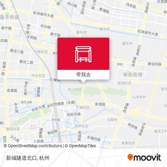 新城隧道北口地图