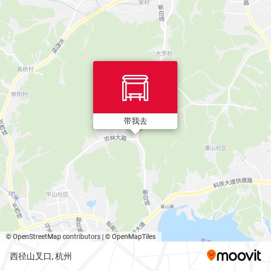 西径山叉口地图