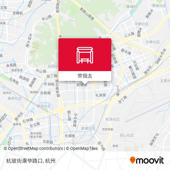 杭玻街康华路口地图