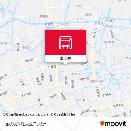 临杭线兴旺大道口地图