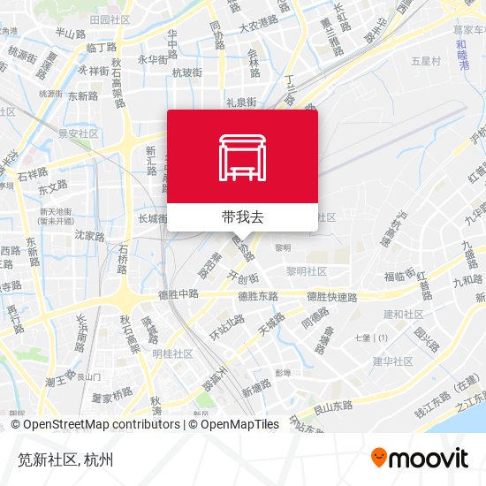 笕新社区地图