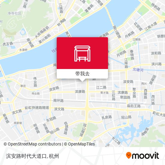 滨安路时代大道口地图