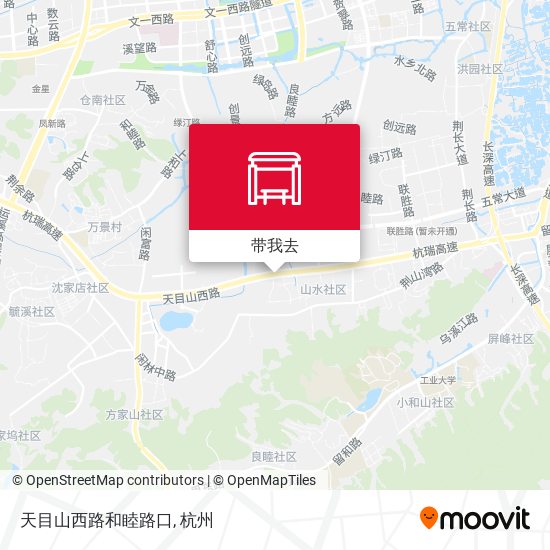 天目山西路和睦路口地图