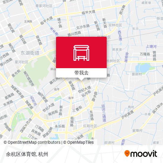 余杭区体育馆地图